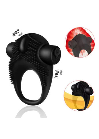 Ерекційне віброкільце з кулею і рельєфом Wo-sex ring Vibro ерекційне кільце. No Brand (360899121)