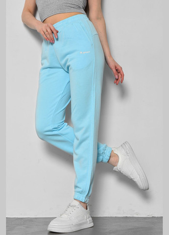 Спортивні штани жіночі блакитного кольору Let's Shop (291683283)