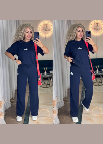 Костюм двонитка футболка та штани палаццо No Brand (345877188)