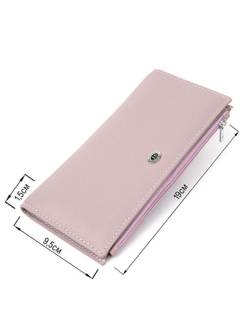 Женский кожаный кошелек с магнитом и монетницей лиловый (sku_19384) No Brand (328218813)