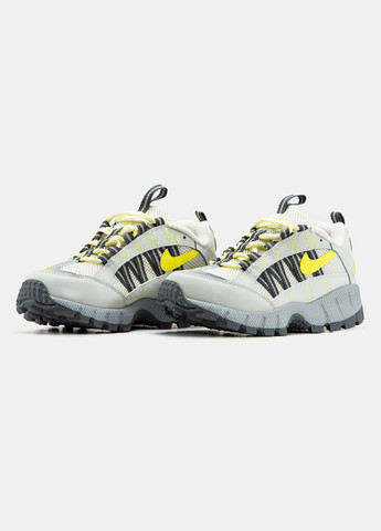 Серые демисезонные кроссовки мужские nike air humara grey yellow | найк аир хумара серые жёлтые No Brand