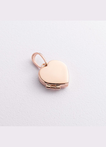 Золотой кулон Сердце для фотографии п01617 Oniks (332675102)