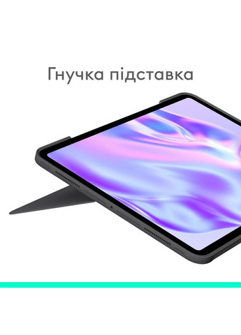 Чехол-клавиатура Combo Touch для Apple iPad Pro 11" Graphite (920-012831) Logitech (345562476)