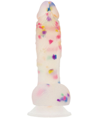 Фаллоимитатор из конфетти - PARTY MARTY 7.5″ - FROST & CONFETTI, 19 см, силикон ADDICTION (335388831)