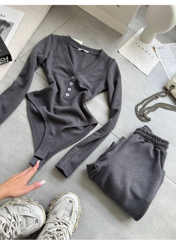 Женский костюм с боди No Brand (366227385)