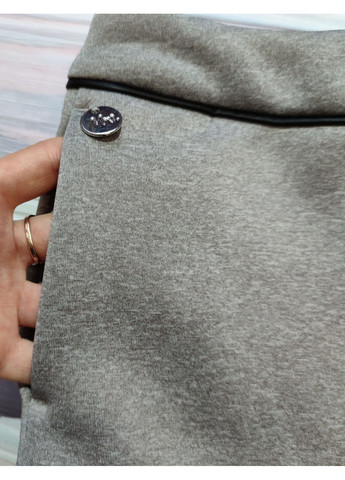 Дитячі теплі шорти-спідниця для дівчинки 146-152 см Сірі NIK&NIK (367108952)