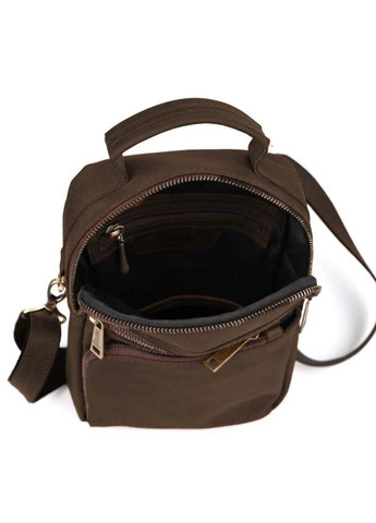 Сумка через плече з ручкою вертикальна RC-0120-4lx коричнева крейзі хорс TARWA (343034978)