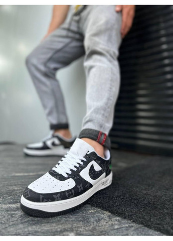 Белые демисезонные кроссовки мужские nike air force 1 low x louis vuitton найк аир форс 1 премиум No Brand