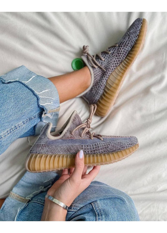 КРОССОВКИ ЖЕНСКИЕ ADIDAS YEEZY BOOST 350 V2 FADE АДИДАС ИЗИ БУСТ No Brand серые демисезоны (368855116)