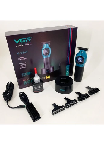 Тример для стрижки волосся VGR V-886T BLUE 8000RPM No Brand (385291110)