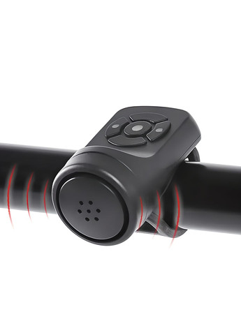 Електричний велосипедний дзвінок на акумуляторі чорний No Brand (335379126)