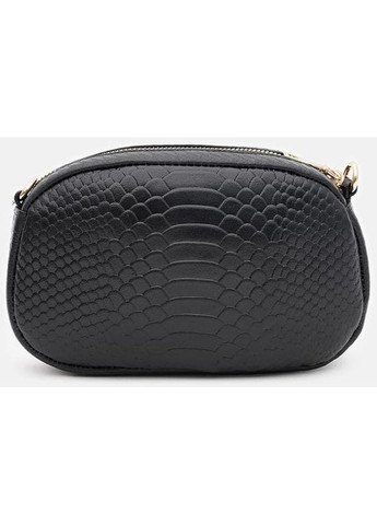 Сумка крос-боді через плече жіноча з натуральної шкіри маленька Чорний 36618 Keizer (353690066)
