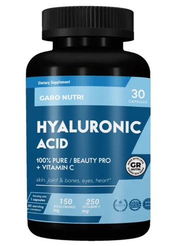 Hyaluronic Acid 150 mg 30 Caps Garo Nutrition (305297979)