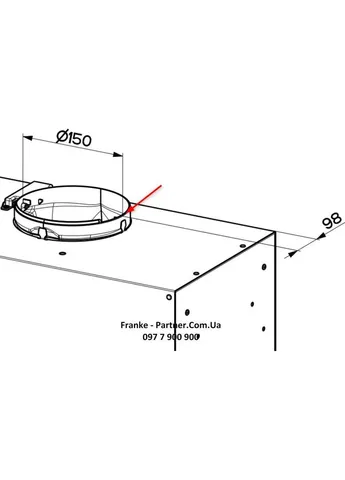 Витяжка кухонна Box Flush EVO FBFE BK MATT A70 (305.0665.365) FRANKE (390926007)
