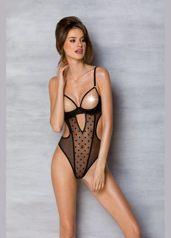 Эротическое боди MARINA BODY, S/M, black, с открытыми чашками Passion (369951317)