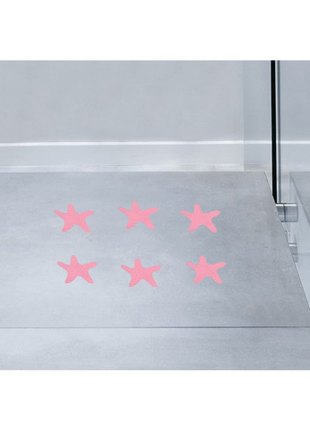 Мини коврики для ванной противоскользящие AST-022 9.8х9.8 cm 12 шт. Розовый No Brand (367959353)