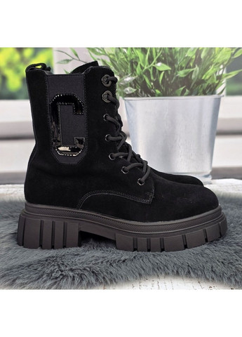Черевики жіночі зимові чорні натуральна замша на хутрі Yimeili (369481289)