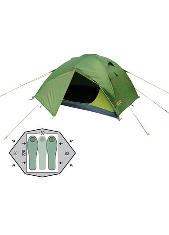 Палатка трехместная Gemini 150 Green (PNG 111) Pinguin (322200600)
