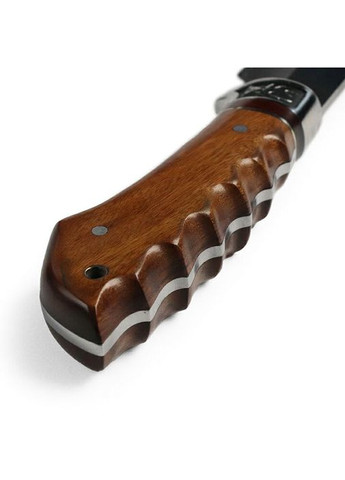 Ніж мисливський туристичний B3184 з дерев'яною ручкою в чохлі Columbia (356129885)