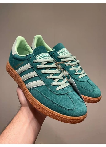 Цветные кроссовки handball spezial collegiate green No Brand