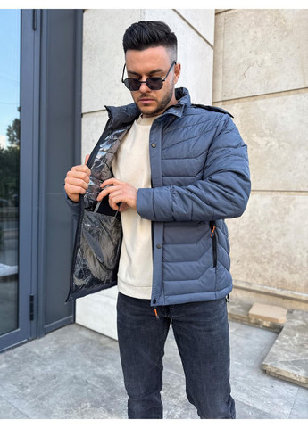 Серая зимняя куртка оникс No Brand