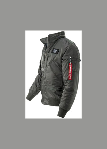 Зеленая демисезонная куртка aviator ku202kh Dobermans Aggressive