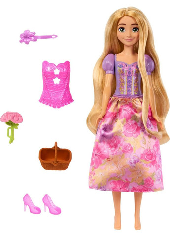 Ігровий набір Disney Крути та прояви Рапунцель Дісней Princess Rapunzel Fashion Doll Set, Spin & Reveal Mattel (368152426)
