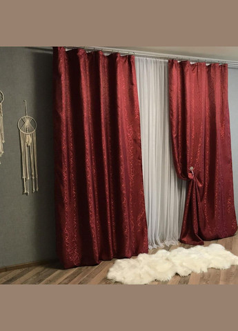 Набор шторы для спальни жаккард 300x270 см (Е1011012B-22) No Brand (306633229)