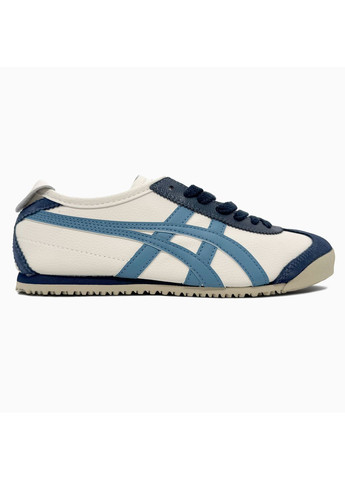 Бежевые демисезонные кроссовки мужские asics onitsuka tiger mexico beige / blue асикс онитцука тайгер No Brand