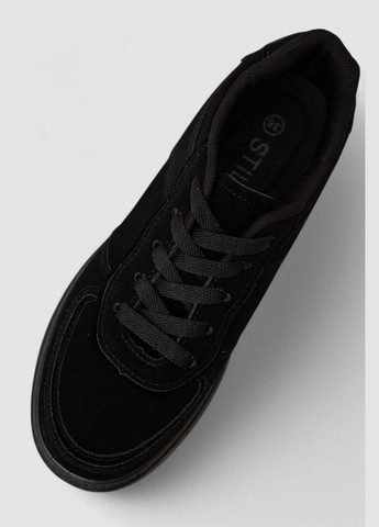 Черные кеды женские замша, 248rk11-1r Ager