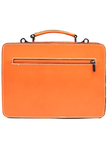 Жіночий шкіряний портфель FR7007O жовтогарячий Firenze (299315745)