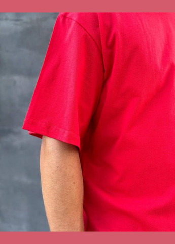 Красная футболка мужская (оверсайз) hc (h001-8121-001) No Brand