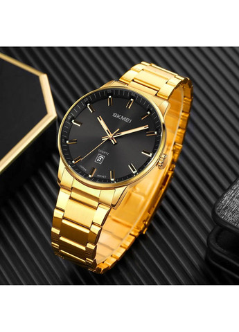 Чоловічий наручний класичний годинник 1878 (Золотистий) Skmei (314483826)