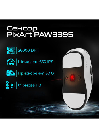 Мышь беспроводная ES21 White RAWM (363833638)