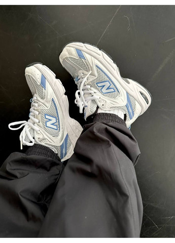 Білі Осінні кросівки чоловічі new balance 530 steel blue mr530kc нью беланс 530 No Brand