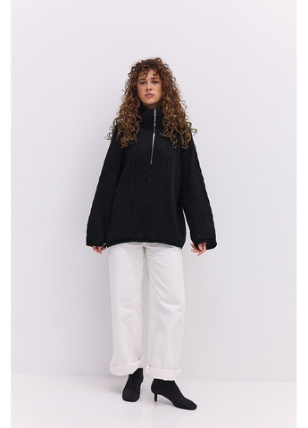 Женская вязаная кофта с воротником на молнии и косичками Arjen (362556047)