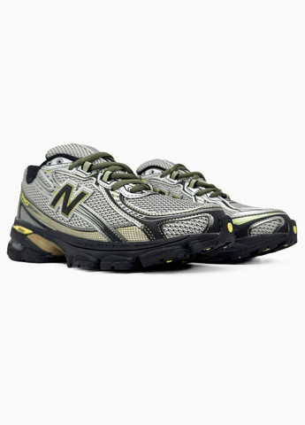 Серебряные демисезонные кроссовки мужские new balance 740 silver yellow black | нью беланс 740 серебряные No Brand