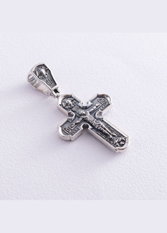 Серебряный крест с распятием (чернение) 132565 Oniks (264022806)