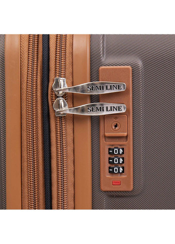 Чемодан маленький для ручной клади 20" (S) ABS-Plastic Brown (T5850-1) Semi Line (352690806)