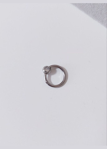 Сережка кільце для пірсингу 8 мм сталь 316L MK1299-4 срібний DeKolie (327416734)