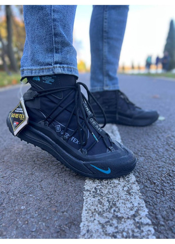 Чорні Осінні кросівки чоловічі nike acg terra antarktik black\blue найк асг терра антарктік No Brand