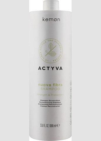 Шампунь для ослабленого і пошкодженого волосся - Actyva Nuova Fibra Shampoo 1000ml (238451-70953) Kemon (368638403)