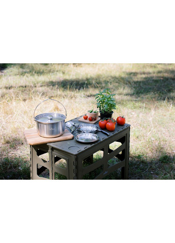 Набор столовых приборов Hiker Set стальной T-FC-0020-metal Tribe (366220553)