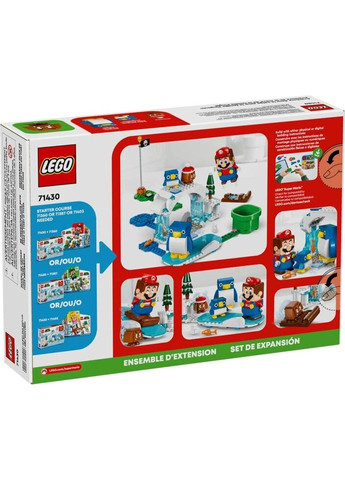 Конструктор Super Mario Снежное приключение семьи penguin. Дополнительный набор (71430) Lego (281425709)