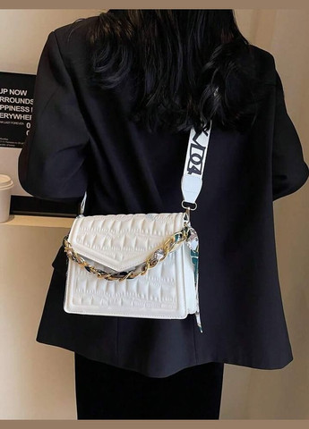Жіноча сумка крос-боді біла No Brand (290665285)