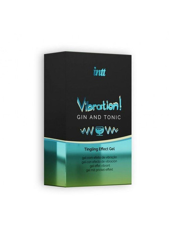 Жидкий вибратор Vibration Gin Tonic (15 мл) густой возбуждающий гель Intt (291876341)