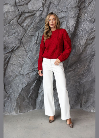 Червоний демісезонний светр джемпер Larionoff