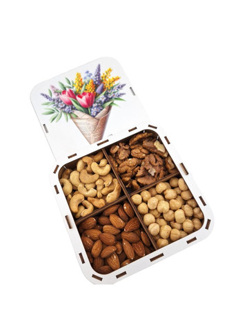 Подарунковий набір горіхів у святковому пакуванні для дівчини, подрузі, мамі, сестрі, вчительці, колезі на 8 березня, Новий Рік. Царство Меду (366221512)