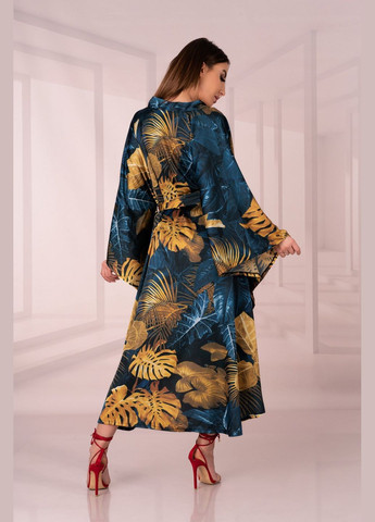 Атласный халат-кимоно Livia Corsetti Handis blue (334016558)