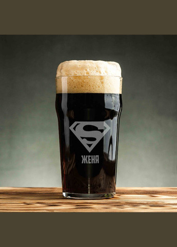 Бокал для пива "Супермен" персонализированный (BDBP-09) 570 мл BeriDari (293510070)